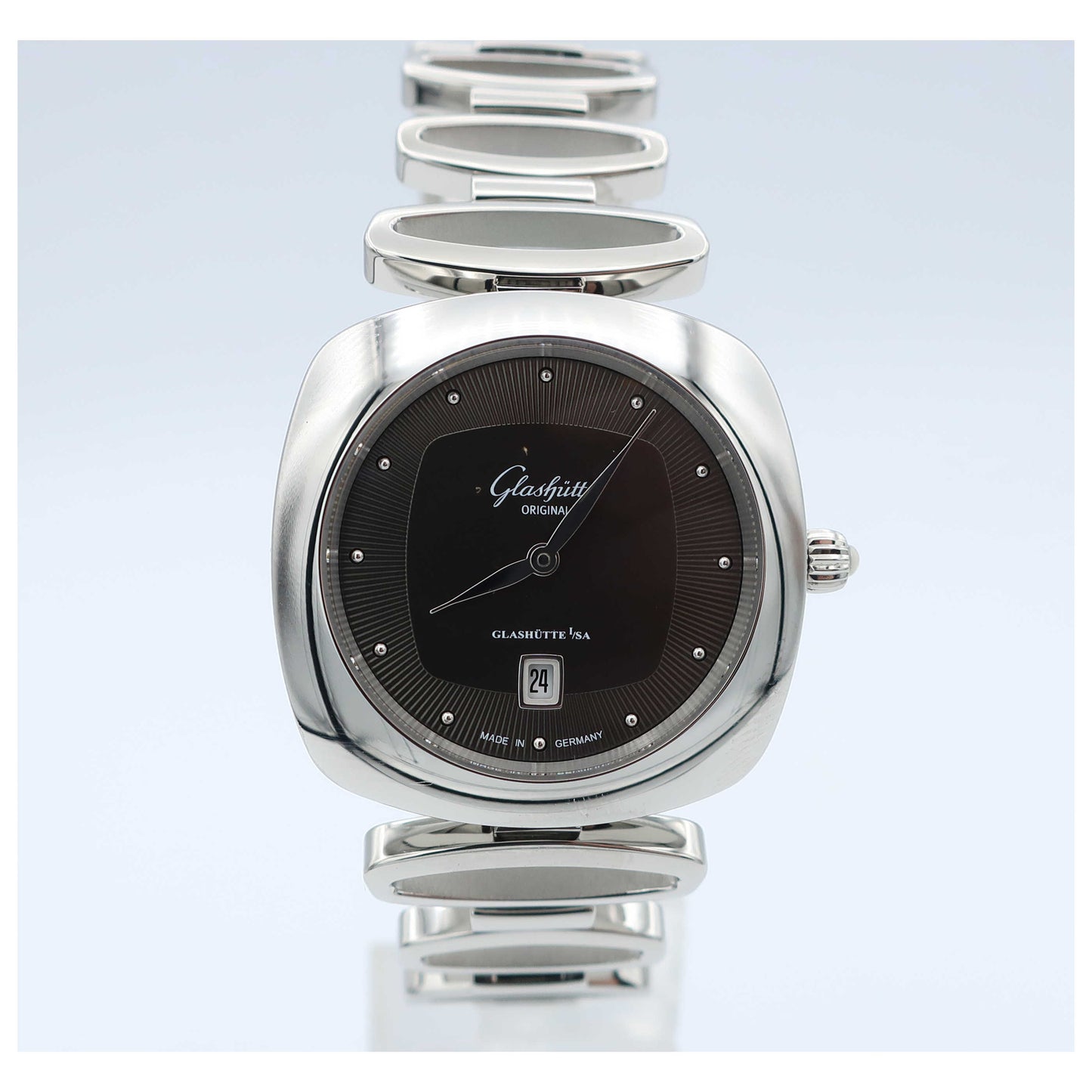 Front view of Glashutte Pavonina Women's Quartz Watch 1-03-01-14-02-14-SD