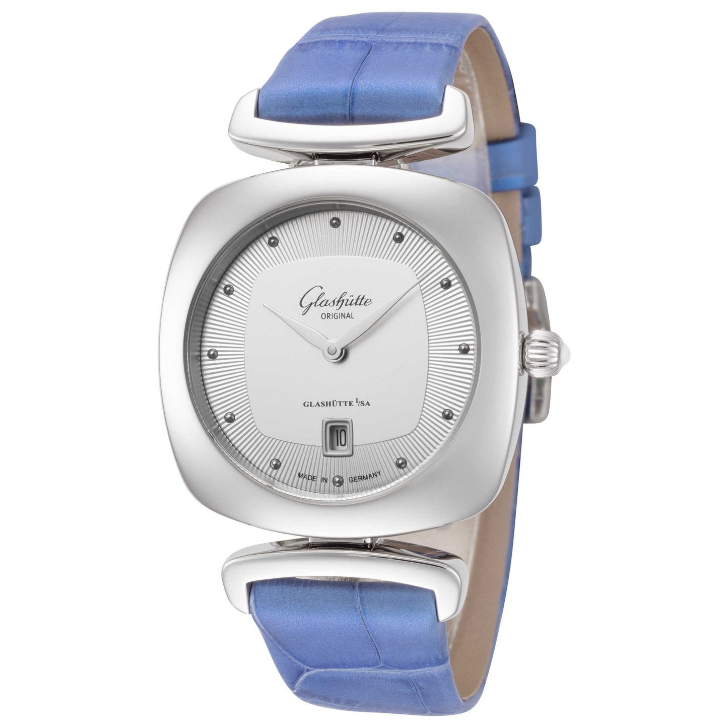 Front view of Glashutte Pavonina Women's Quartz Watch 1-03-01-15-02-04