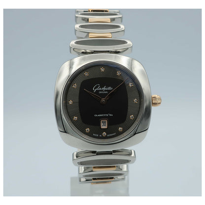 Front view of Glashutte Pavonina Women's Quartz Watch 1-03-01-25-06-14-SD