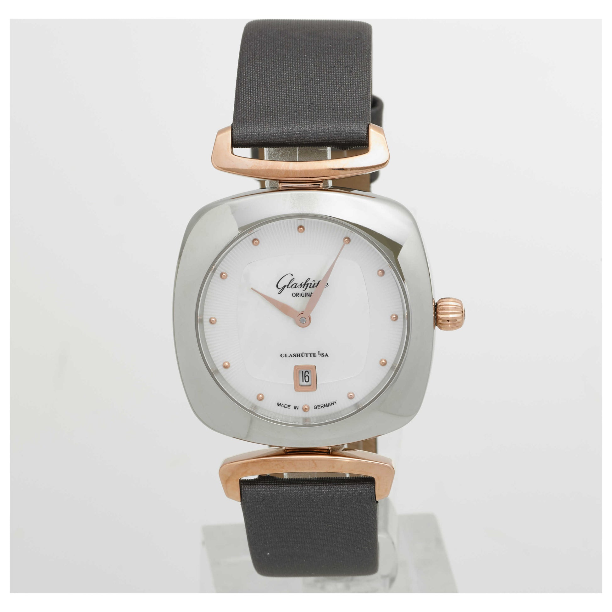 Front view of Glashutte Pavonina Women's Quartz Watch 1-03-01-26-06-04-SD