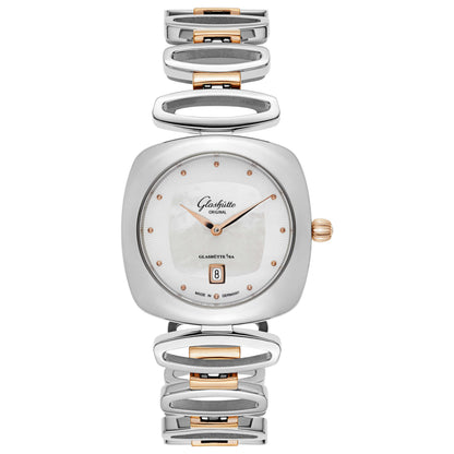 Front view of Glashutte Pavonina Women's Quartz Watch 1-03-01-26-06-14