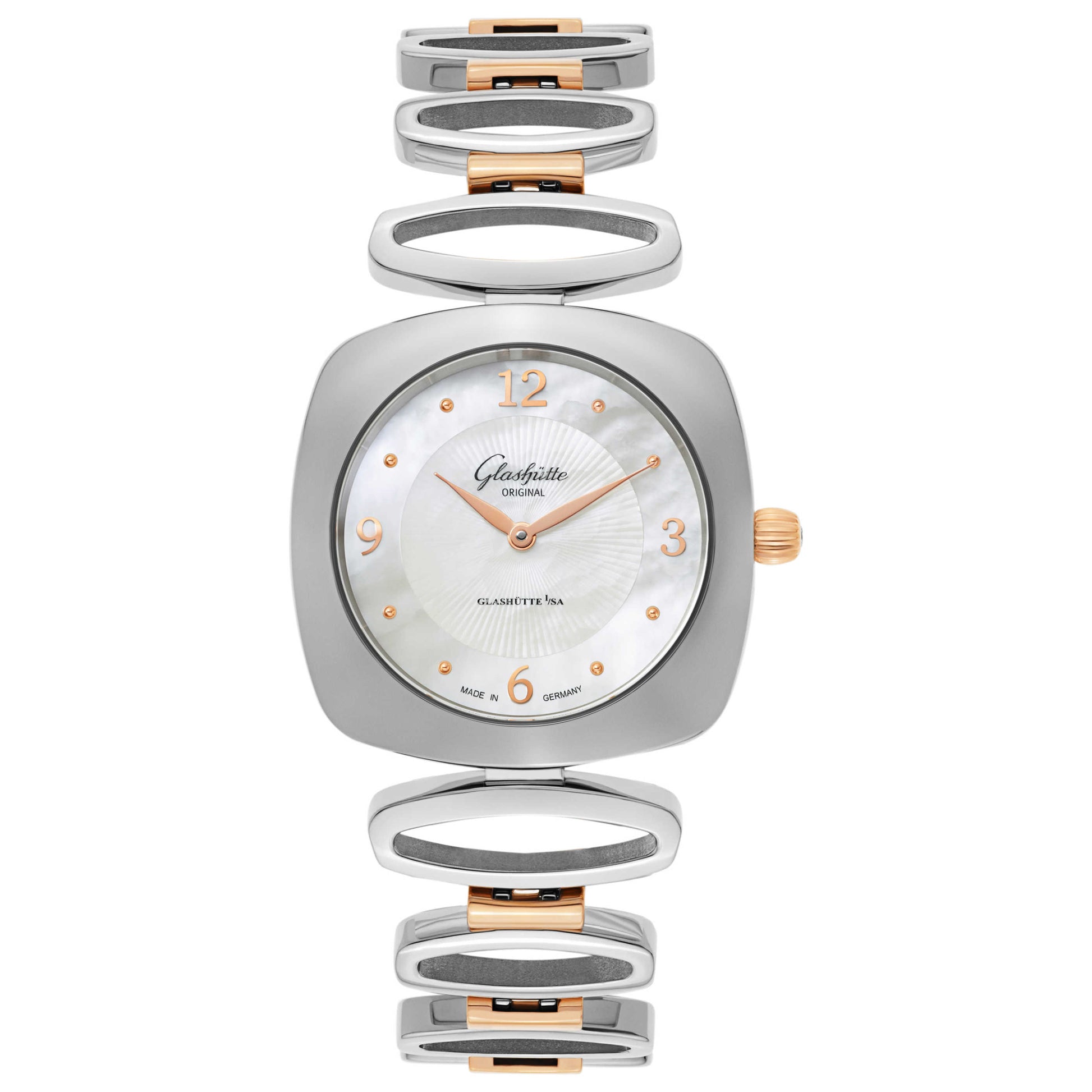 Front view of Glashutte Pavonina Women's Quartz Watch 1-03-02-03-06-14