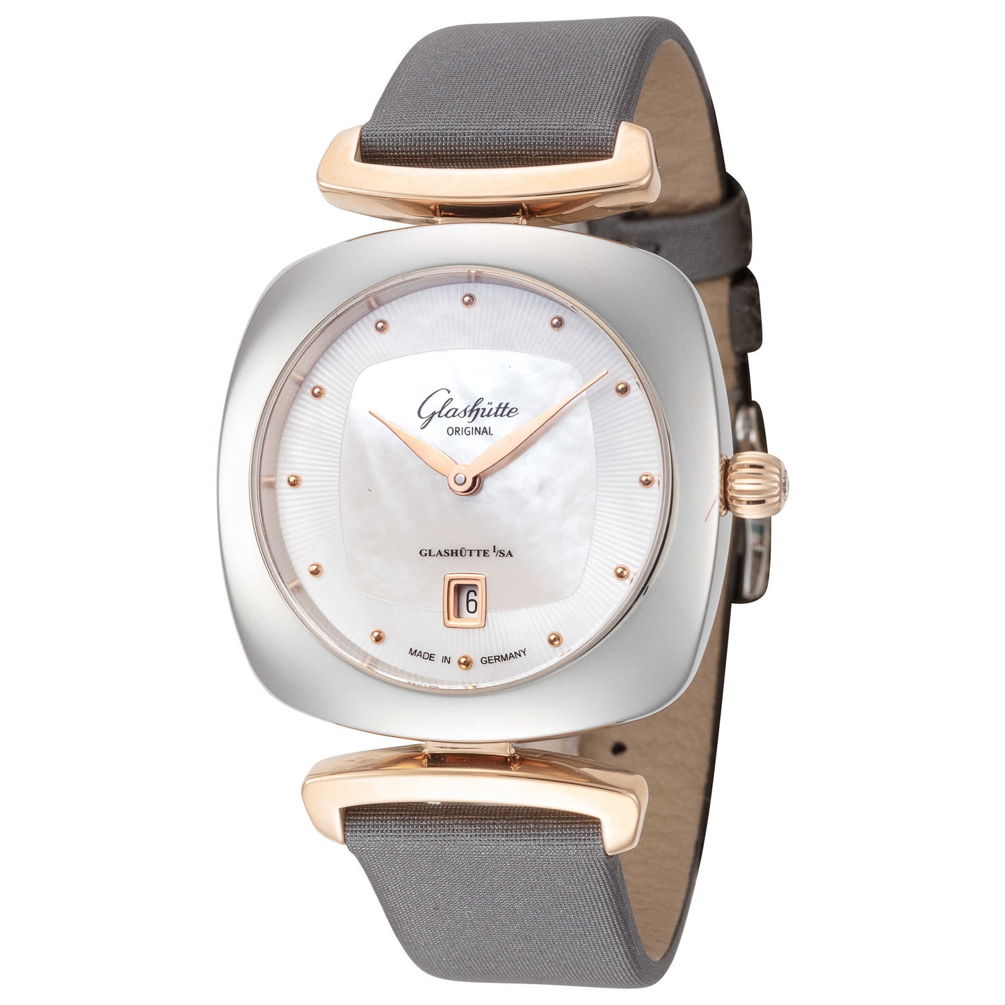 Front view of Glashutte Pavonina Women's Quartz Watch 1-03-02-03-06-34