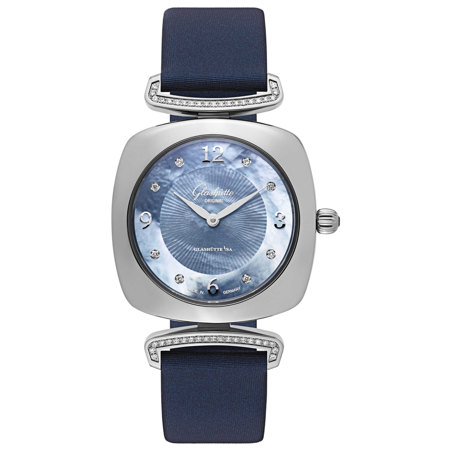 Front view of Glashutte Pavonina Women's Quartz Watch 1-03-02-06-12-34