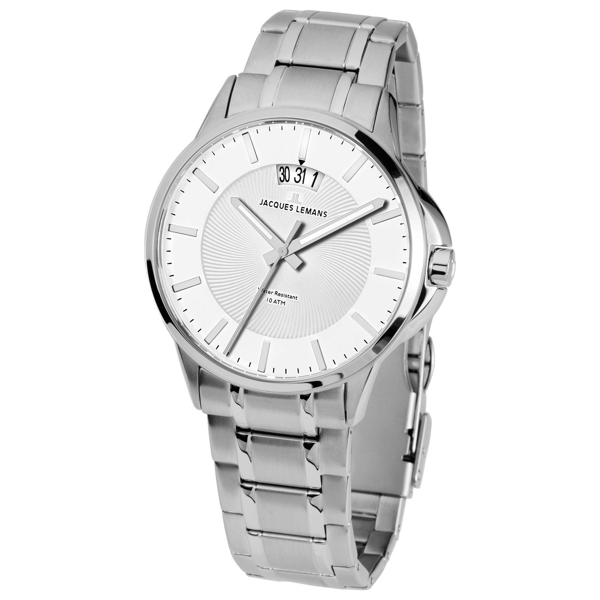 Front view of Jacques Lemans Sydney Men's Quartz Watch 1-1540E