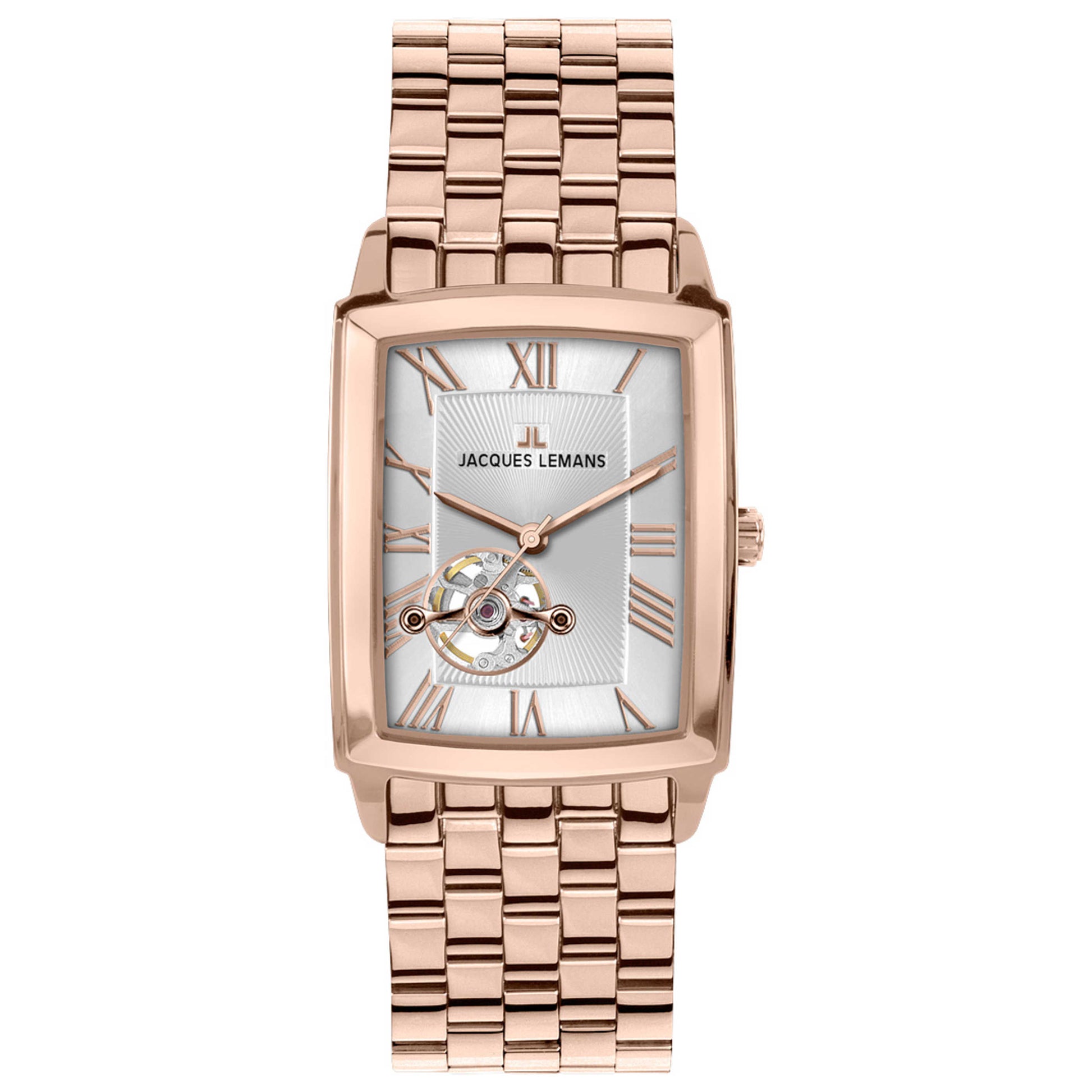 Front view of Jacques Lemans Bienne Men's Automatic Watch 1-1610J
