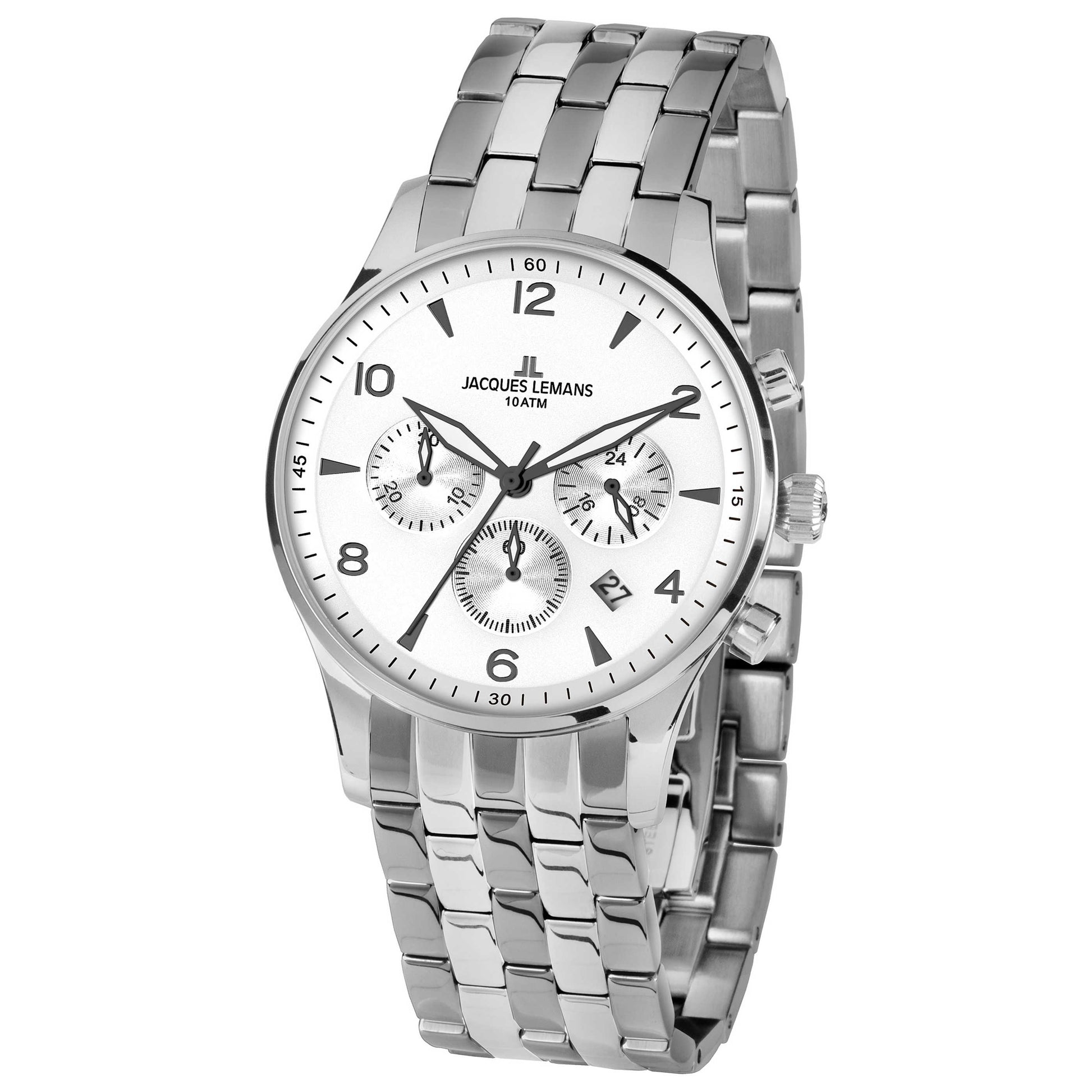 Front view of Jacques Lemans London Men's Quartz Watch 1-1654ZF