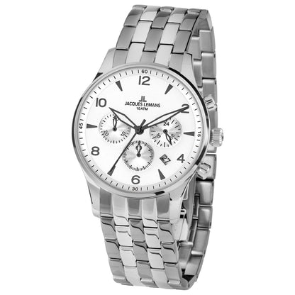 Front view of Jacques Lemans London Men's Quartz Watch 1-1654ZF