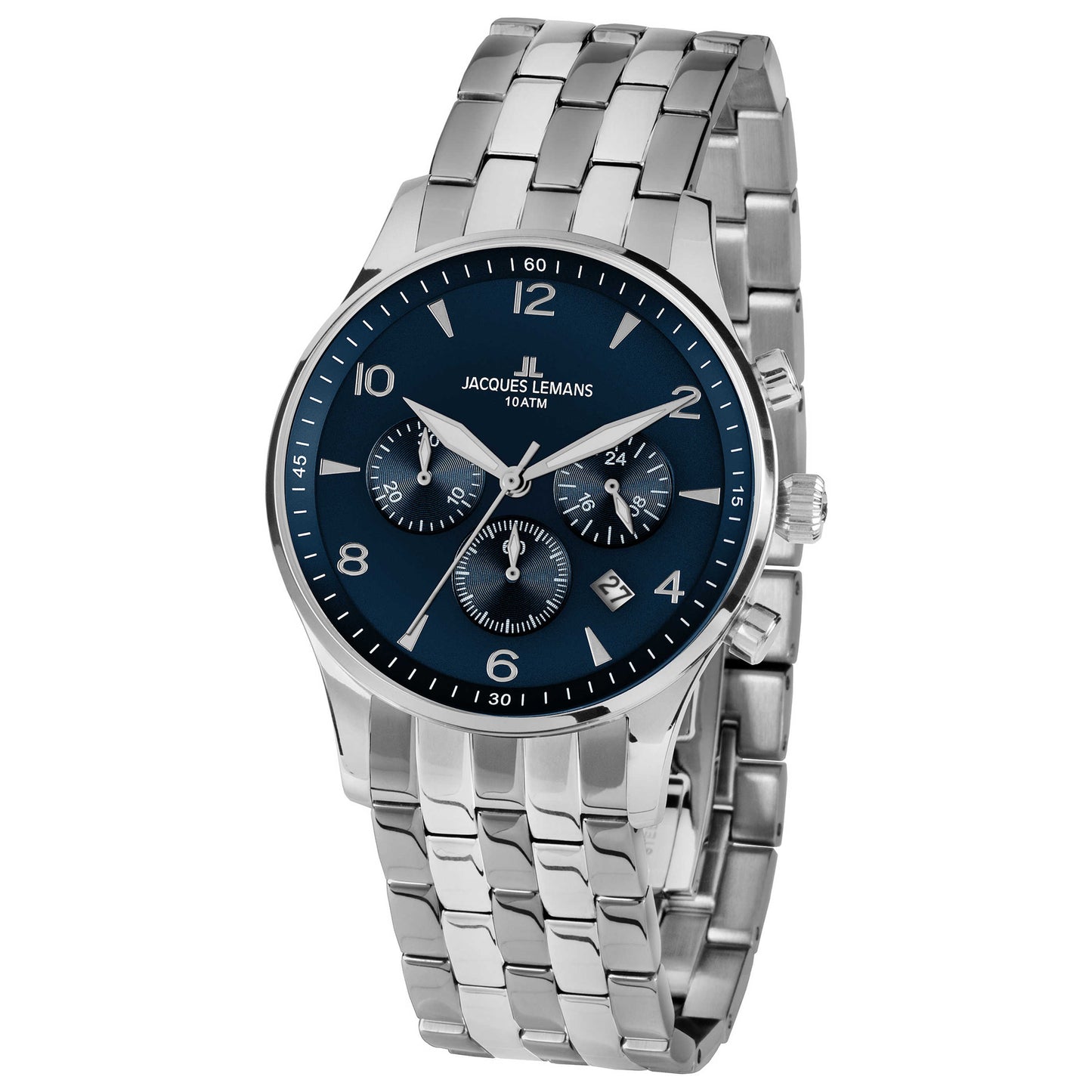 Front view of Jacques Lemans London Men's Quartz Watch 1-1654ZG
