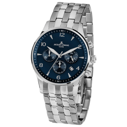 Front view of Jacques Lemans London Men's Quartz Watch 1-1654ZG