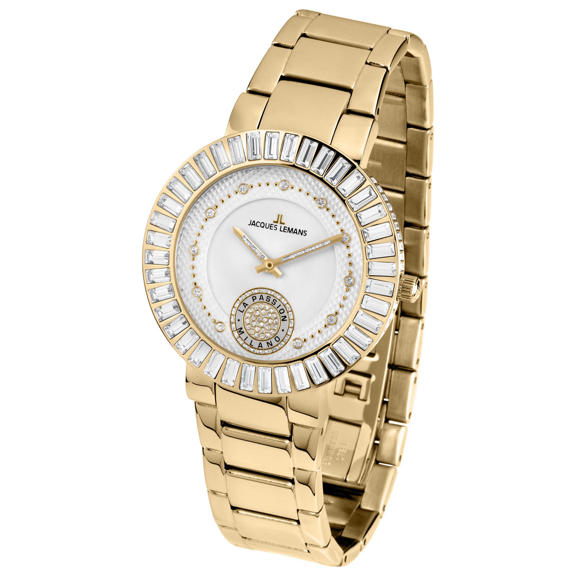Front view of Jacques Lemans Milano Women's Quartz Watch 1-1683F