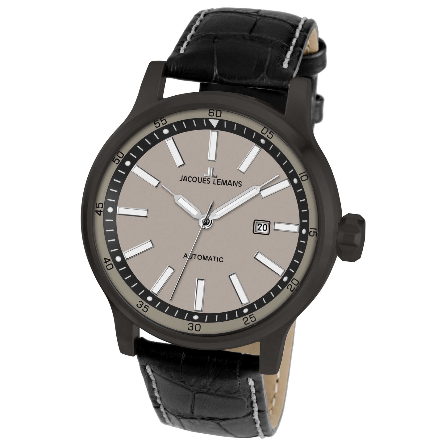 Front view of Jacques Lemans Porto Men's Automatic Watch 1-1723H