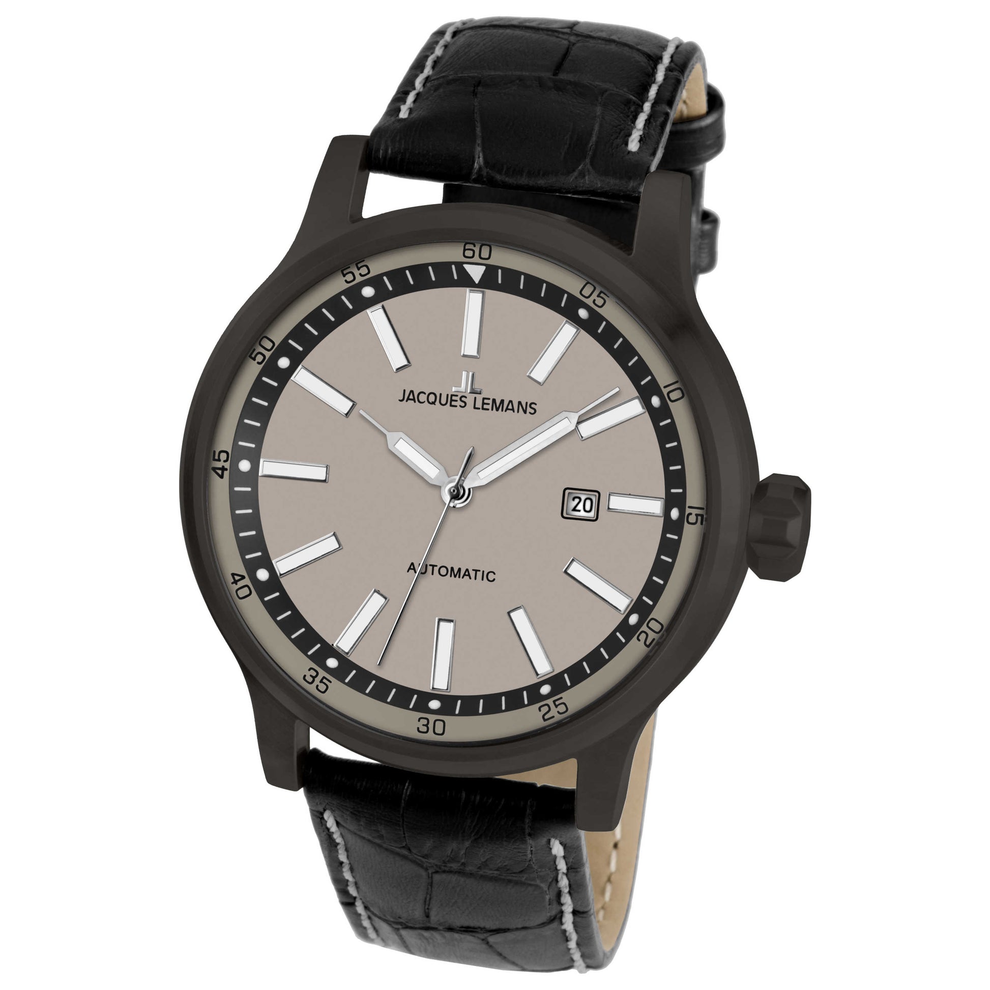 Front view of Jacques Lemans Porto Men's Automatic Watch 1-1723H