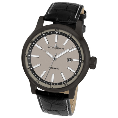 Front view of Jacques Lemans Porto Men's Automatic Watch 1-1723H