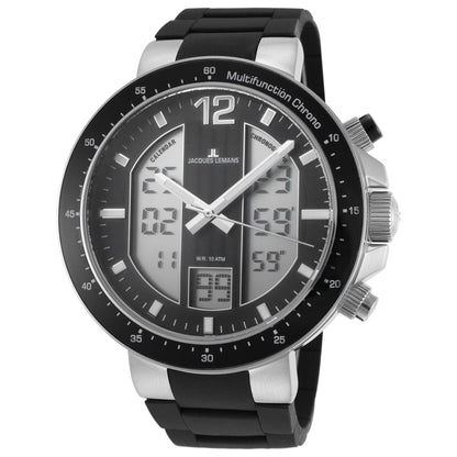 Front view of Jacques Lemans Milano Men's Quartz Watch 1-1726A