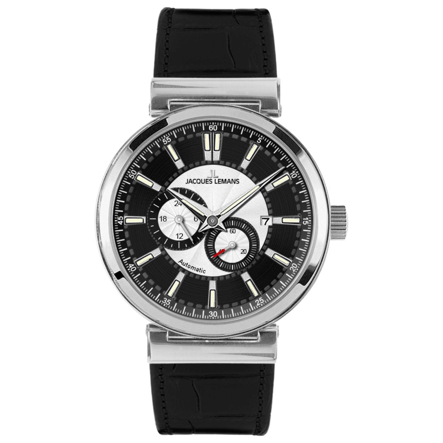Front view of Jacques Lemans Verona Men's Automatic Watch 1-1730A