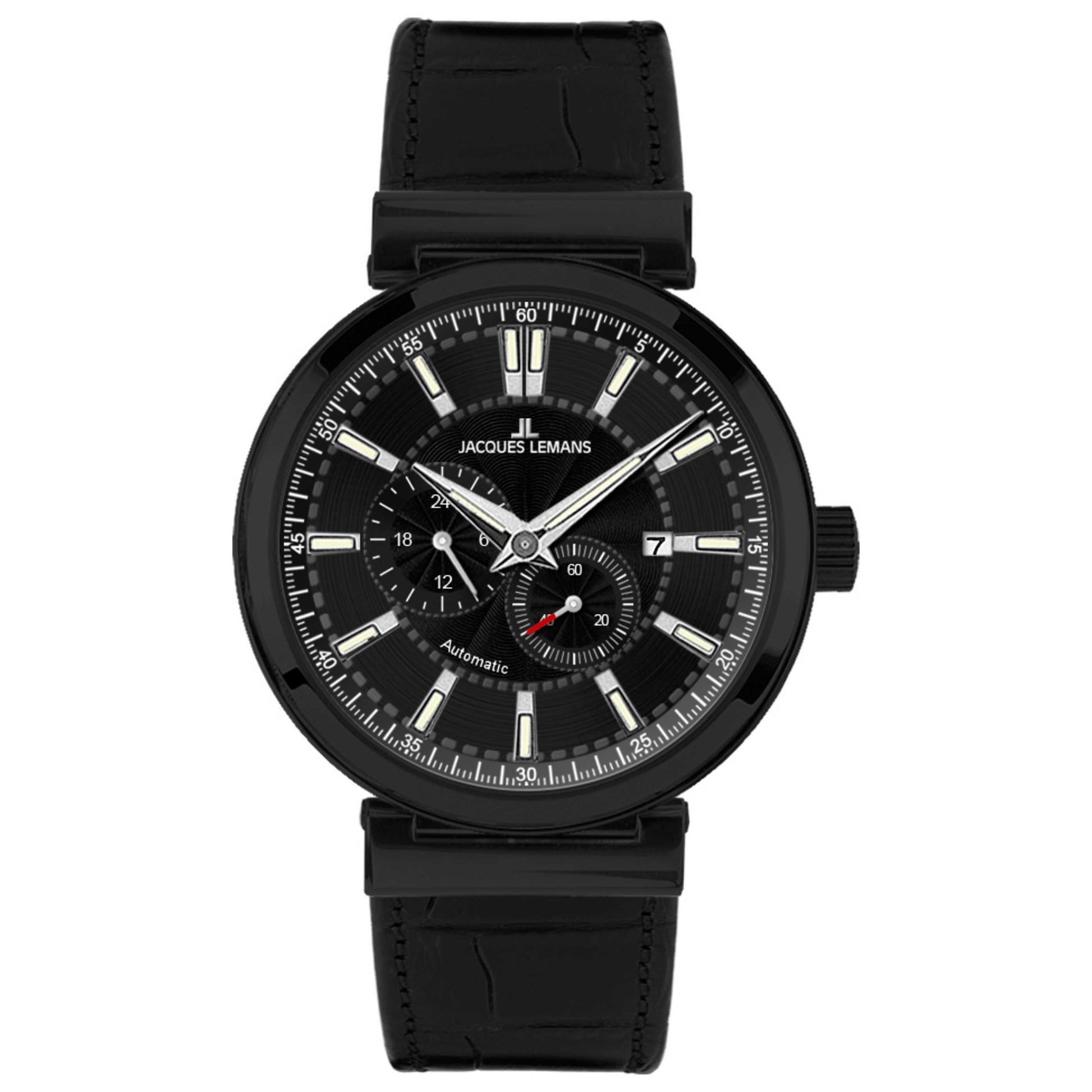 Front view of Jacques Lemans Verona Men's Automatic Watch 1-1730C