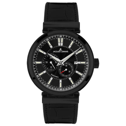 Front view of Jacques Lemans Verona Men's Automatic Watch 1-1730C
