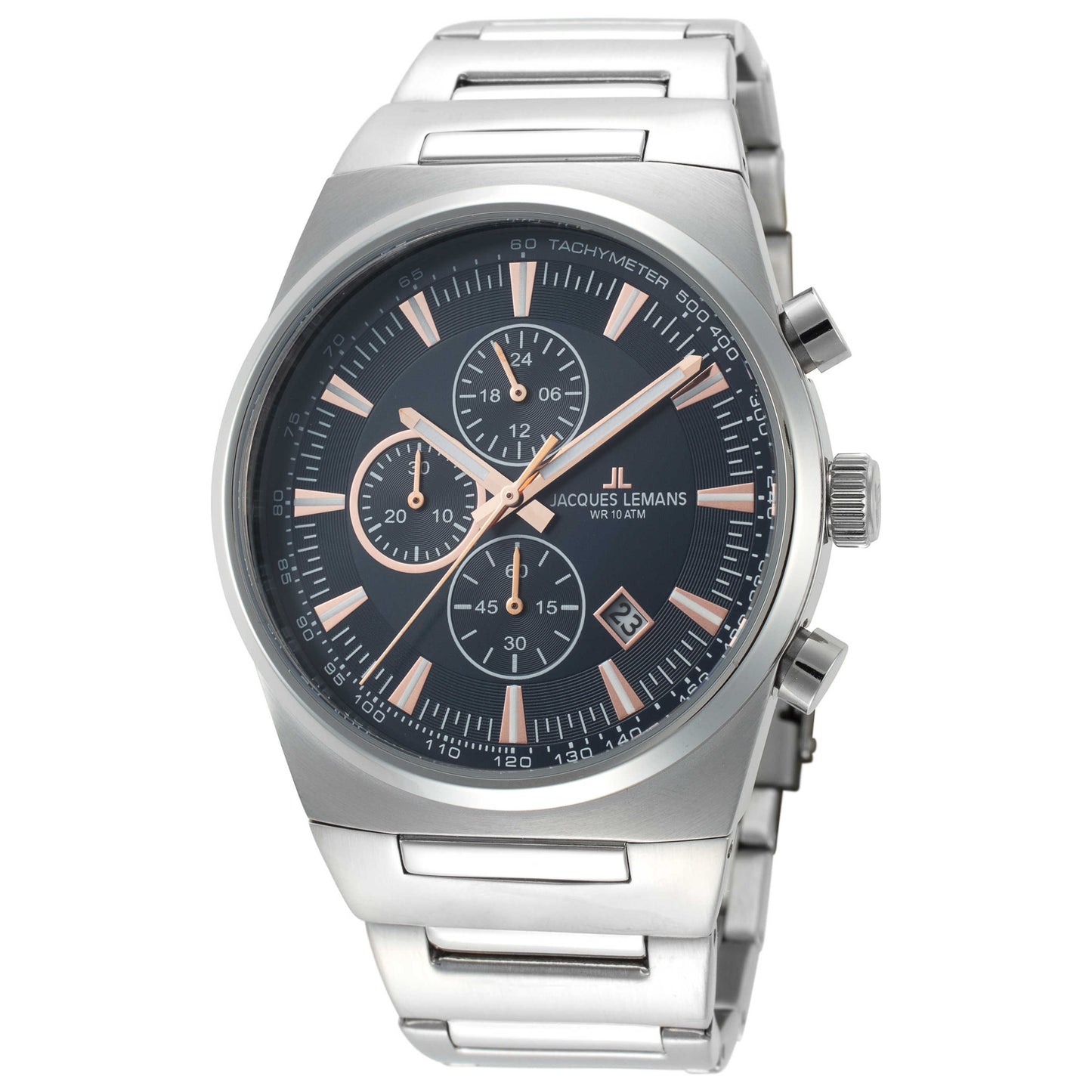 Front view of Jacques Lemans Manchester Men's Quartz Watch 1-1734B