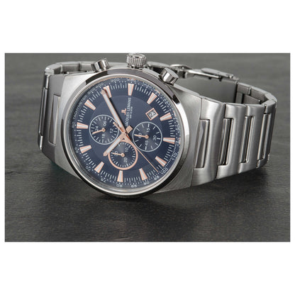 Left view of Jacques Lemans Manchester Men's Quartz Watch 1-1734B