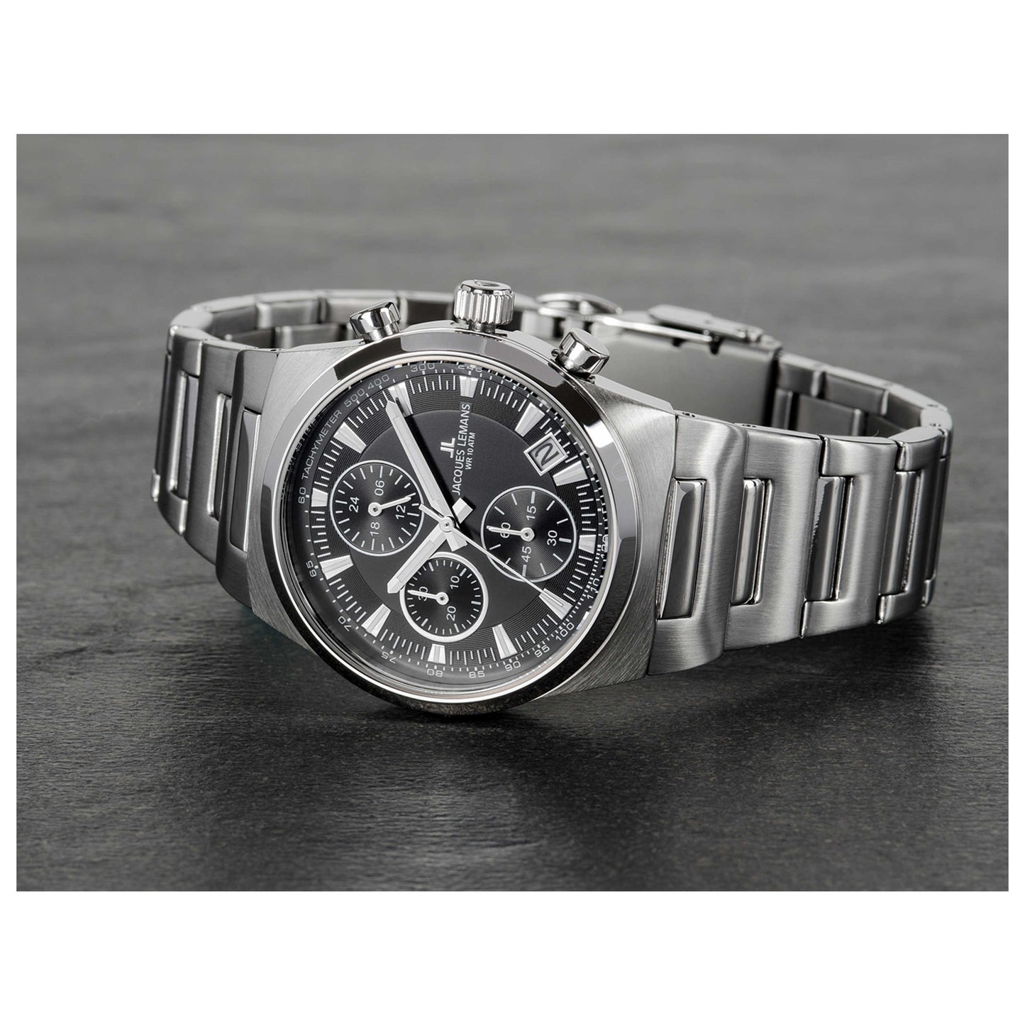 Left view of Jacques Lemans Manchester Women's Quartz Watch 1-1738A