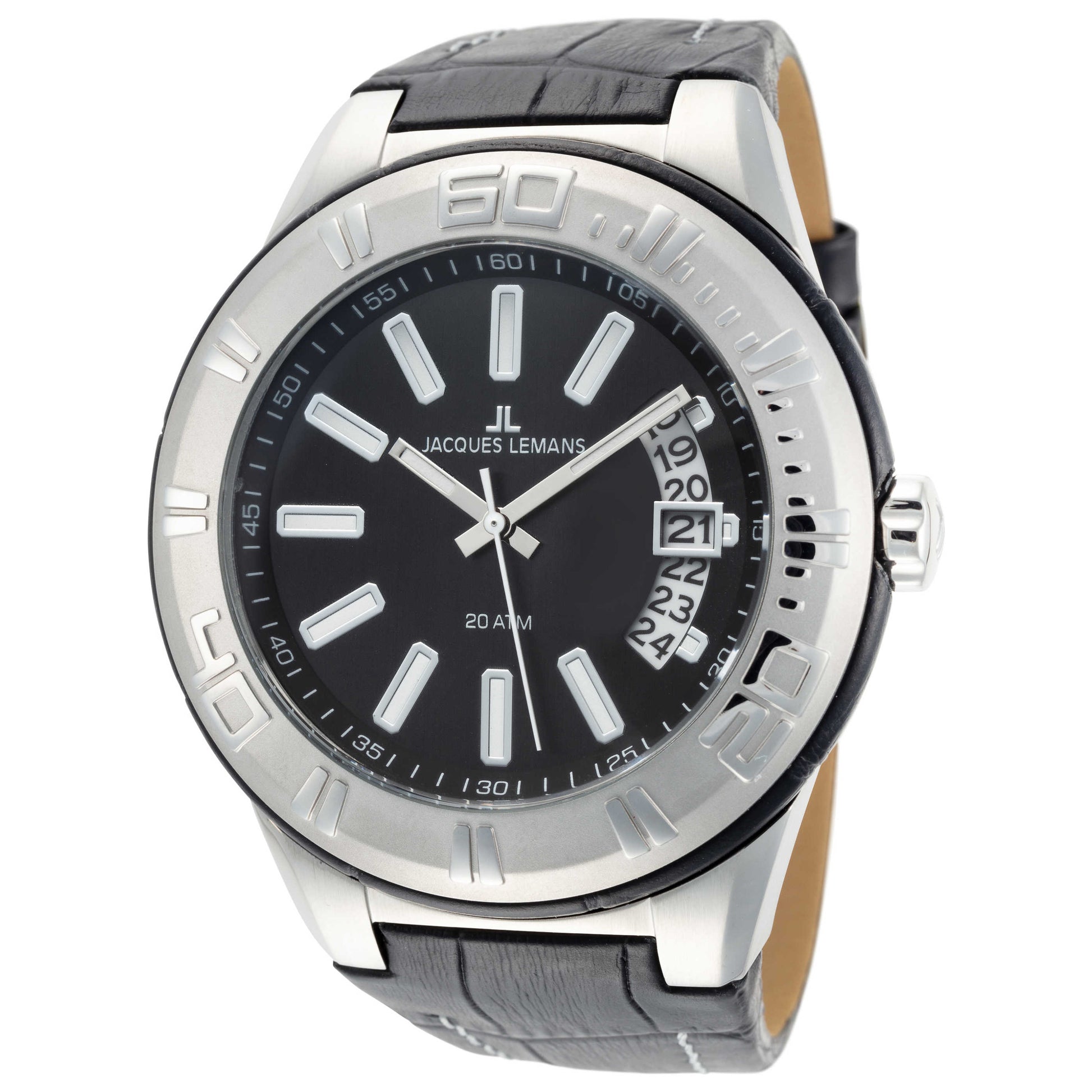 Front view of Jacques Lemans Miami Men's Quartz Watch 1-1770A