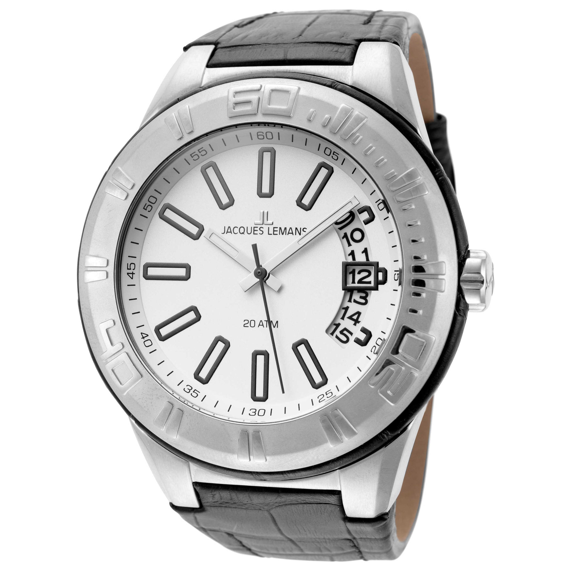 Front view of Jacques Lemans Miami Men's Quartz Watch 1-1770B