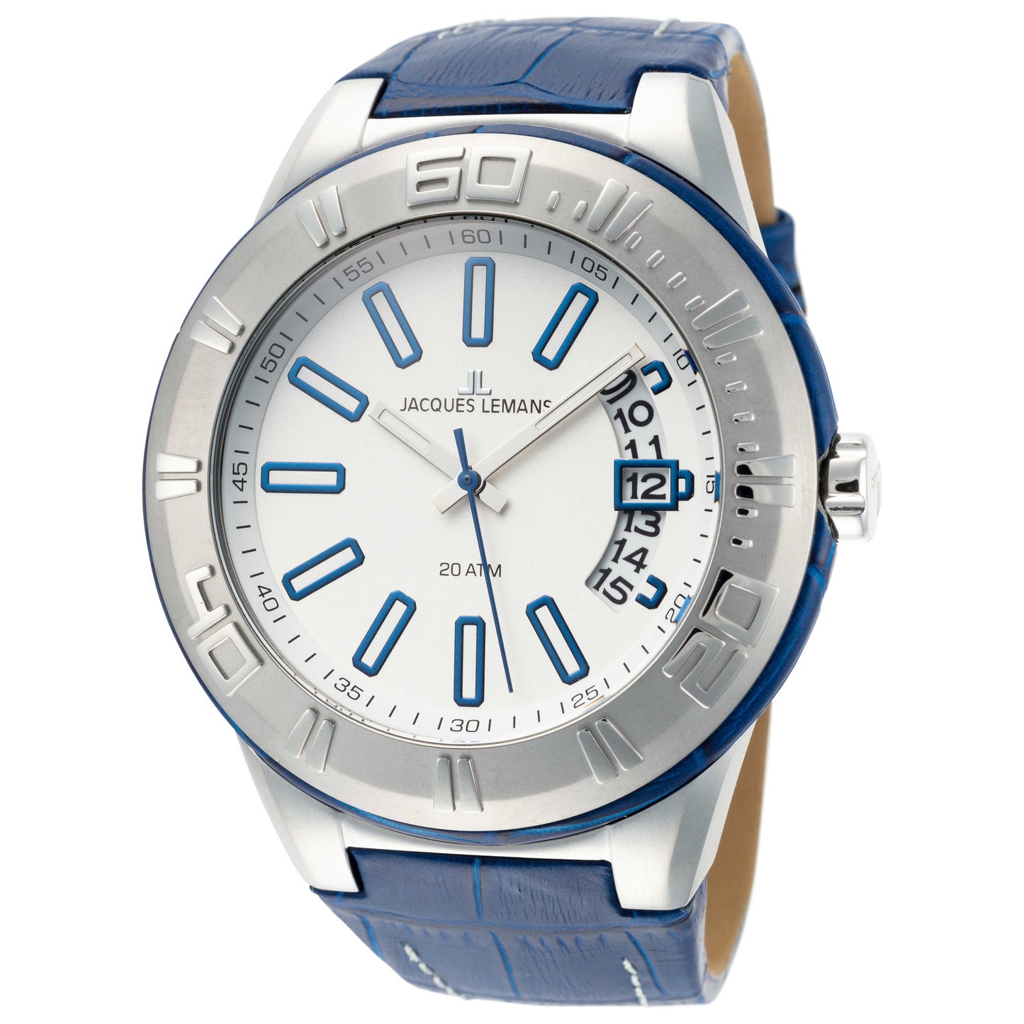 Front view of Jacques Lemans Miami Men's Quartz Watch 1-1770C