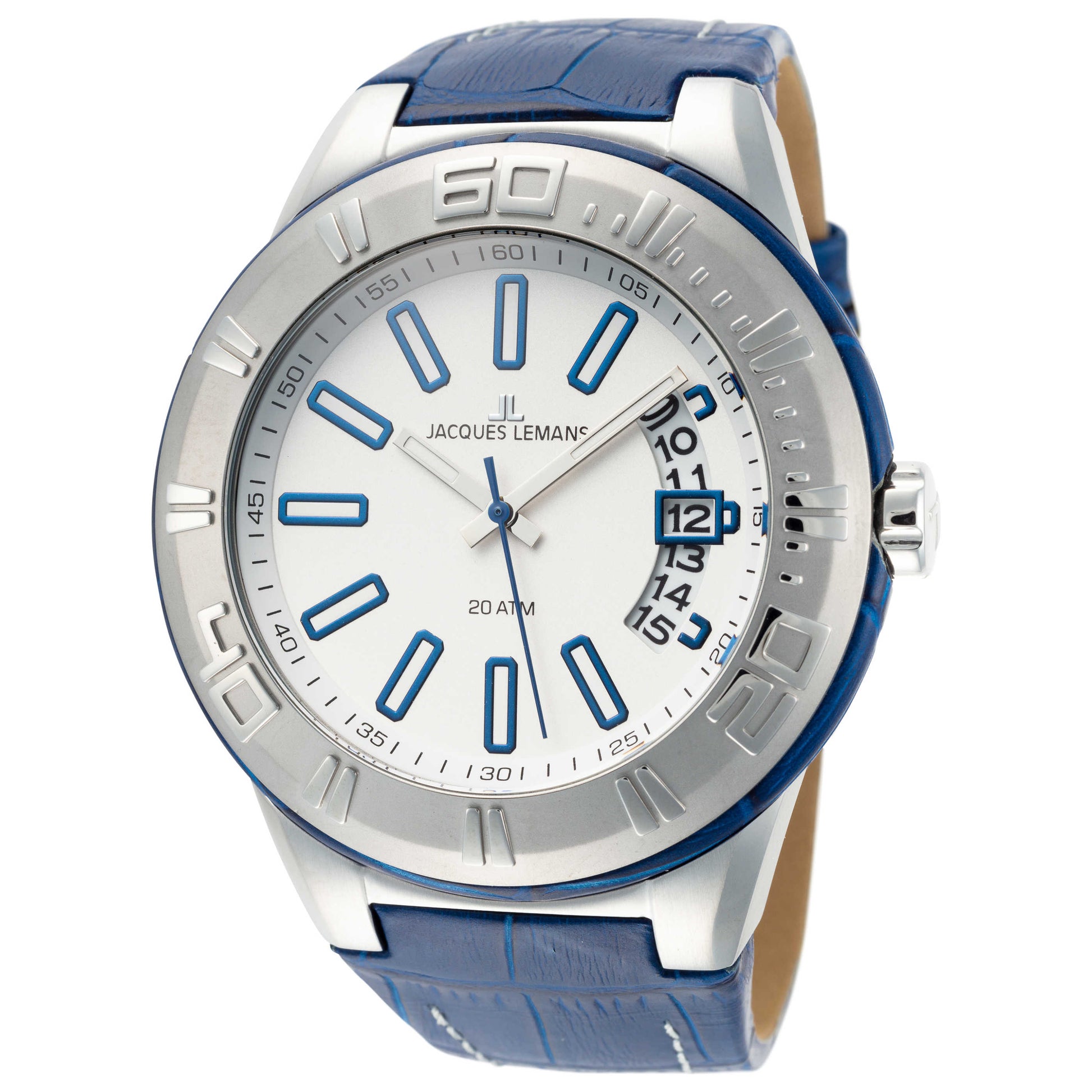Front view of Jacques Lemans Miami Men's Quartz Watch 1-1770C