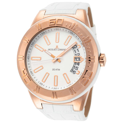 Front view of Jacques Lemans Miami Unisex Quartz Watch 1-1770H