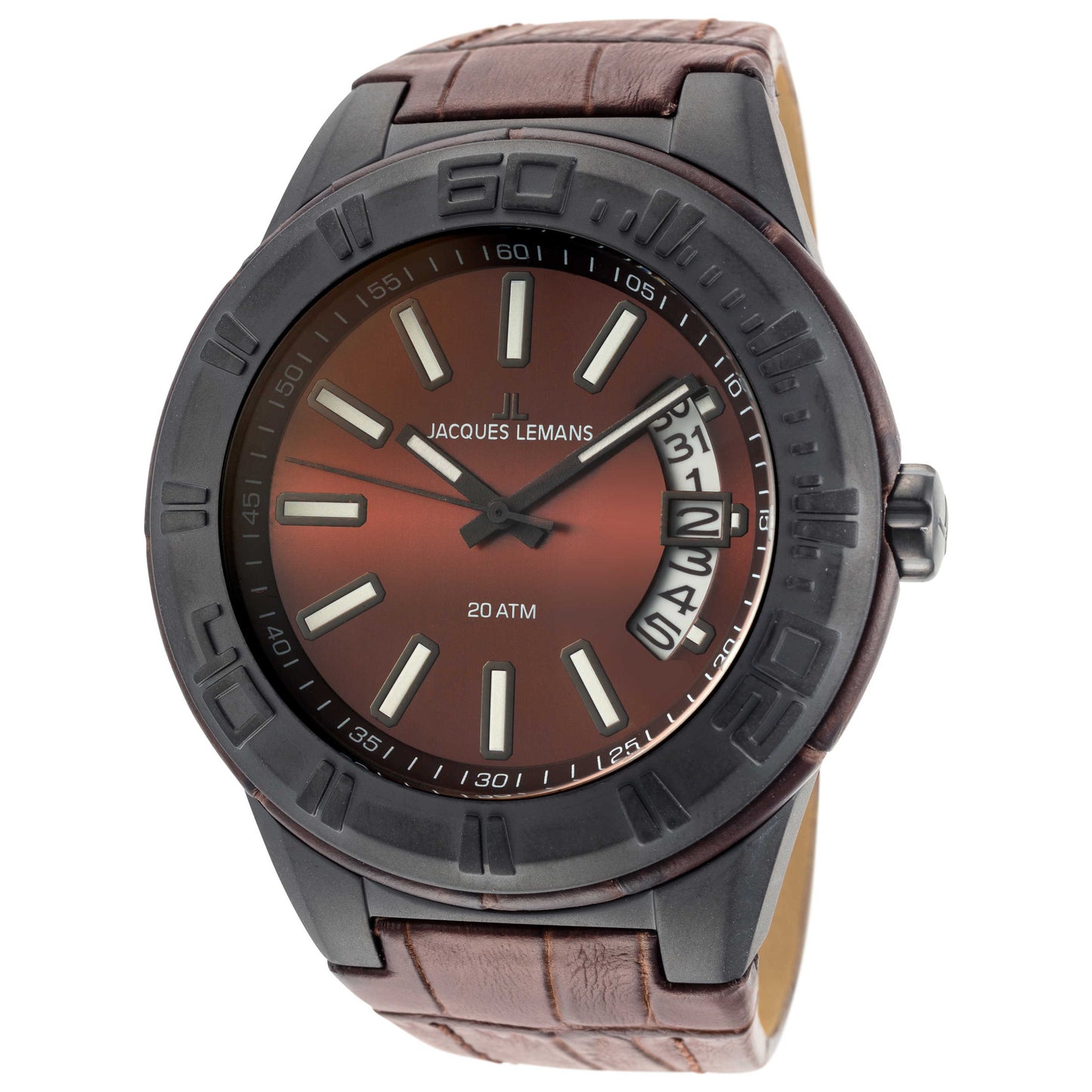 Front view of Jacques Lemans Miami Men's Quartz Watch 1-1770K