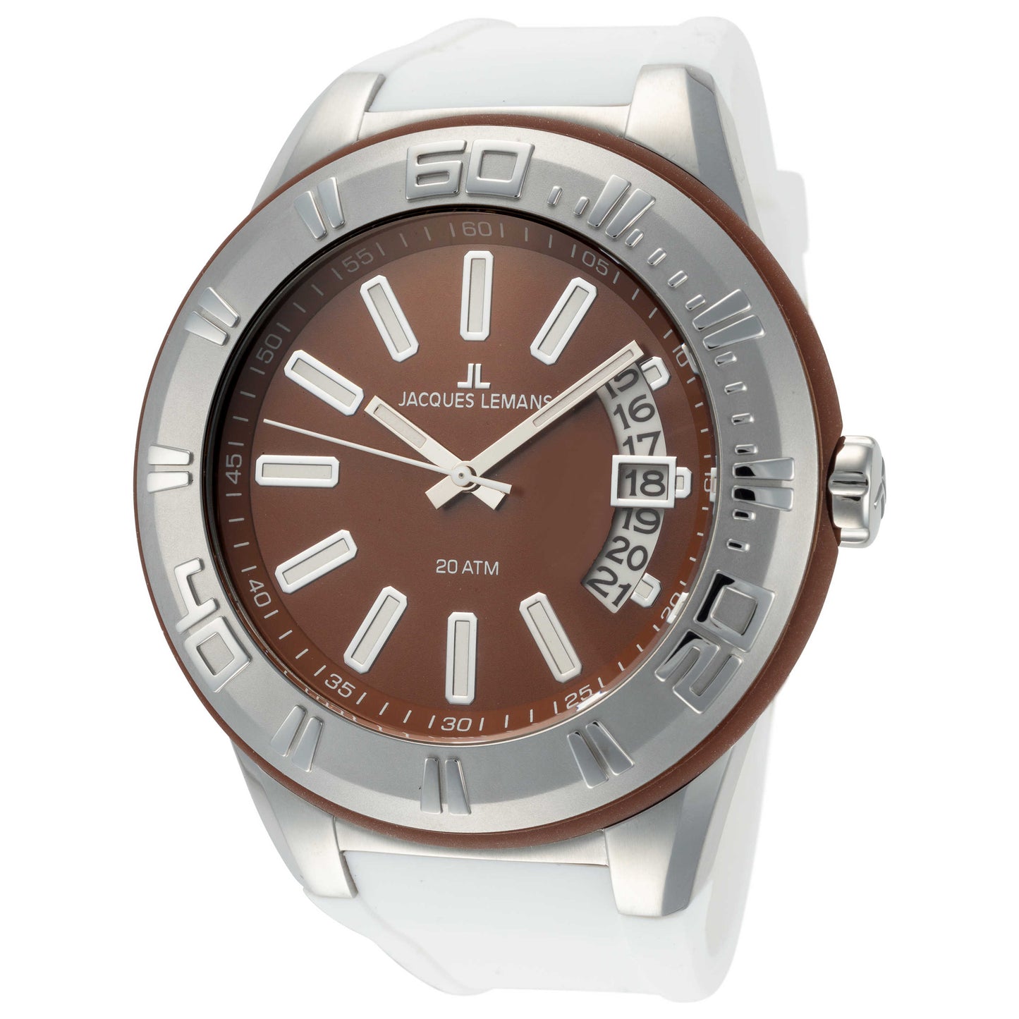 Front view of Jacques Lemans Miami Men's Quartz Watch 1-1784D