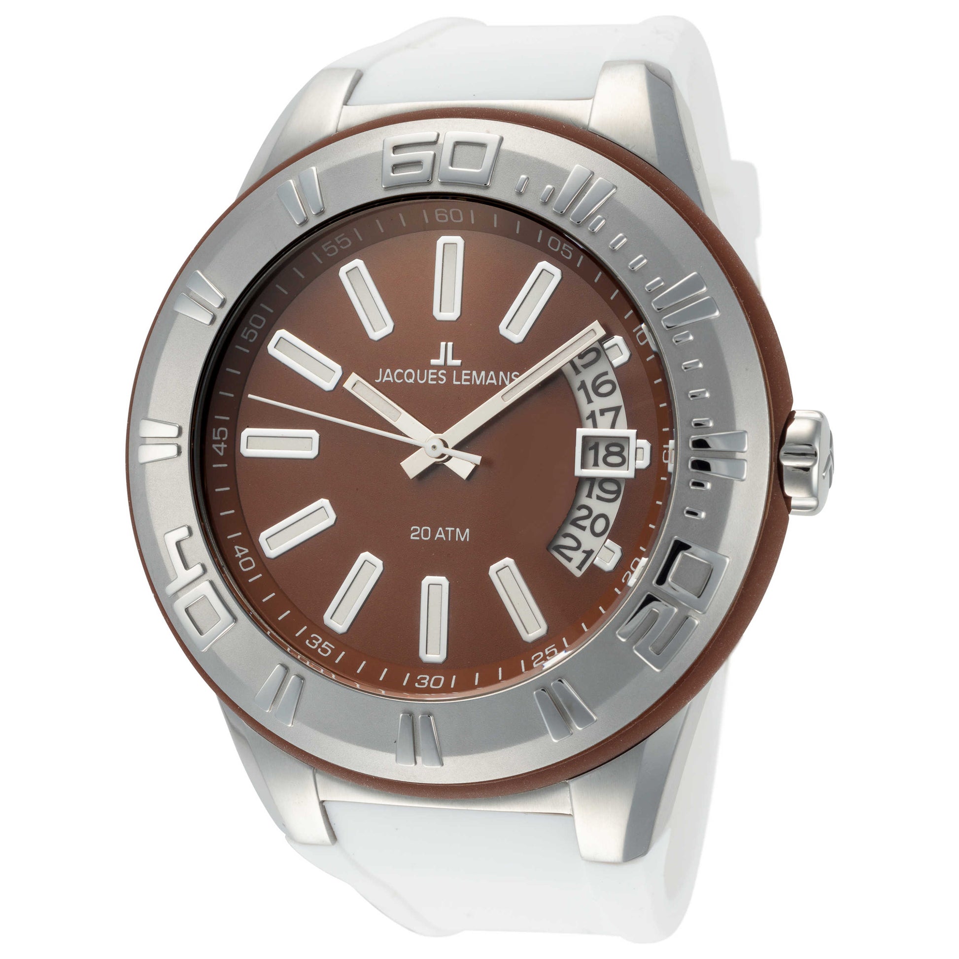 Front view of Jacques Lemans Miami Men's Quartz Watch 1-1784D