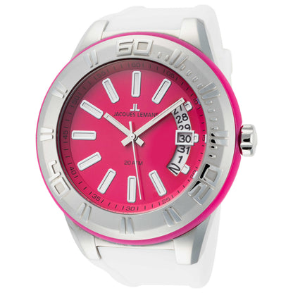 Front view of Jacques Lemans Miami Unisex Quartz Watch 1-1784E