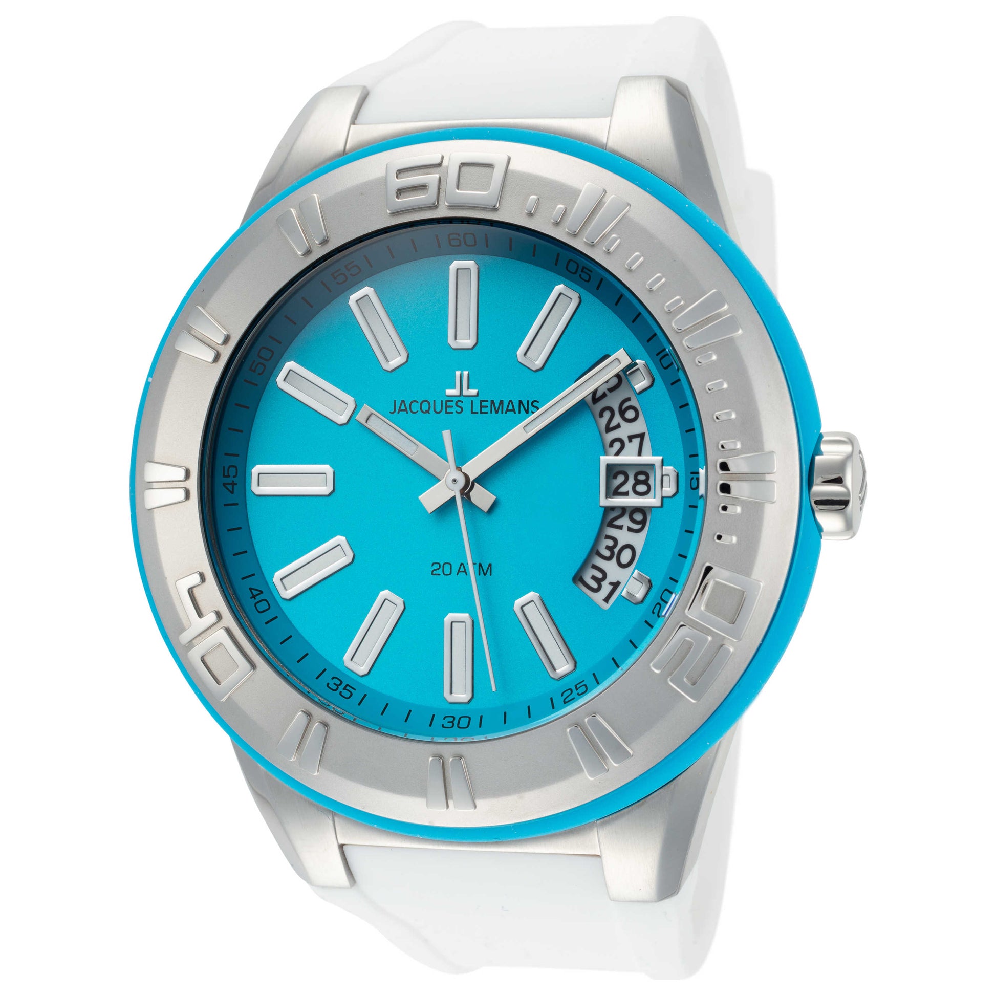 Front view of Jacques Lemans Miami Men's Quartz Watch 1-1784F