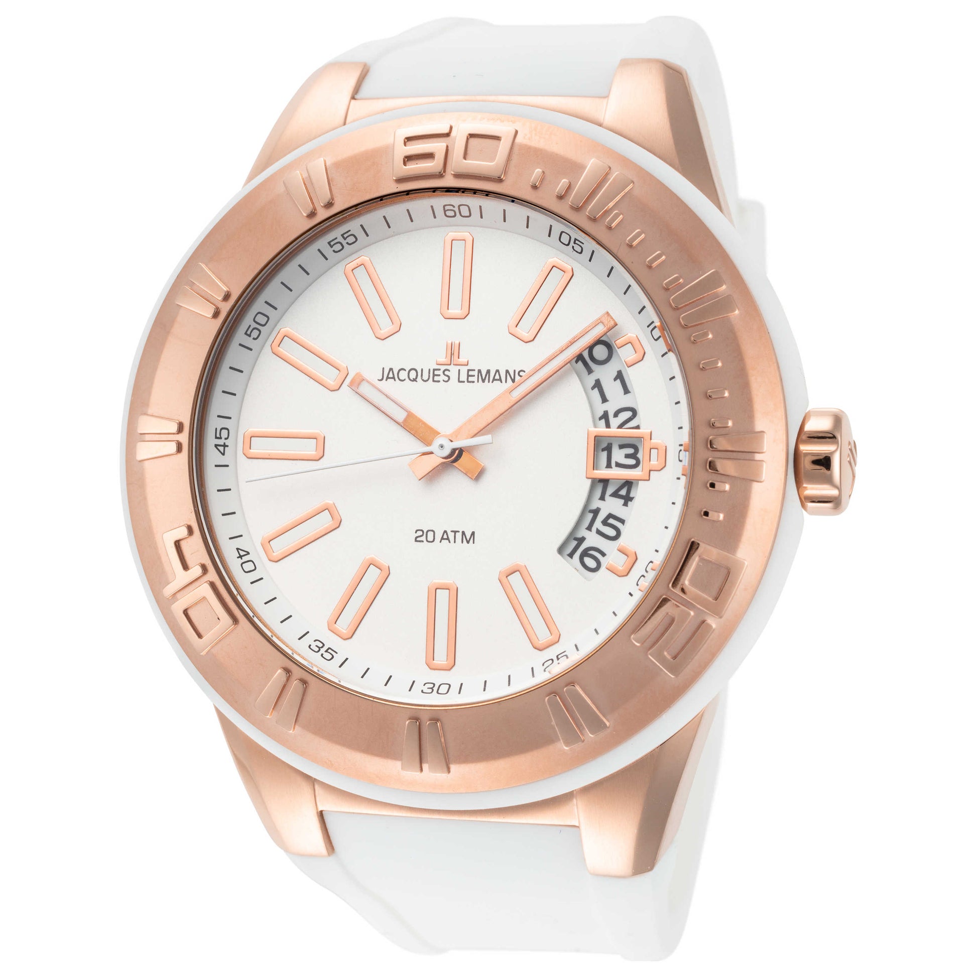 Front view of Jacques Lemans Miami Unisex Quartz Watch 1-1784H