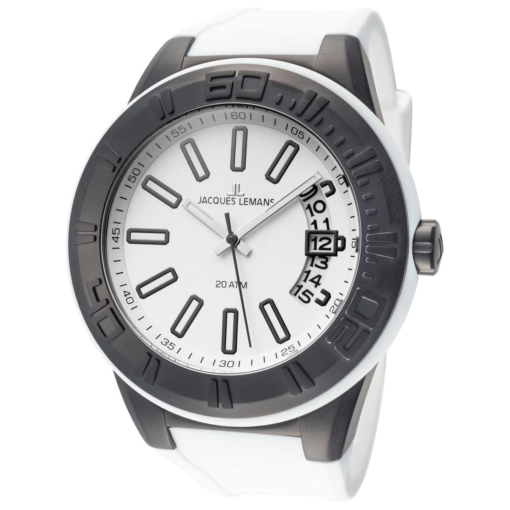 Front view of Jacques Lemans Miami Men's Quartz Watch 1-1784J