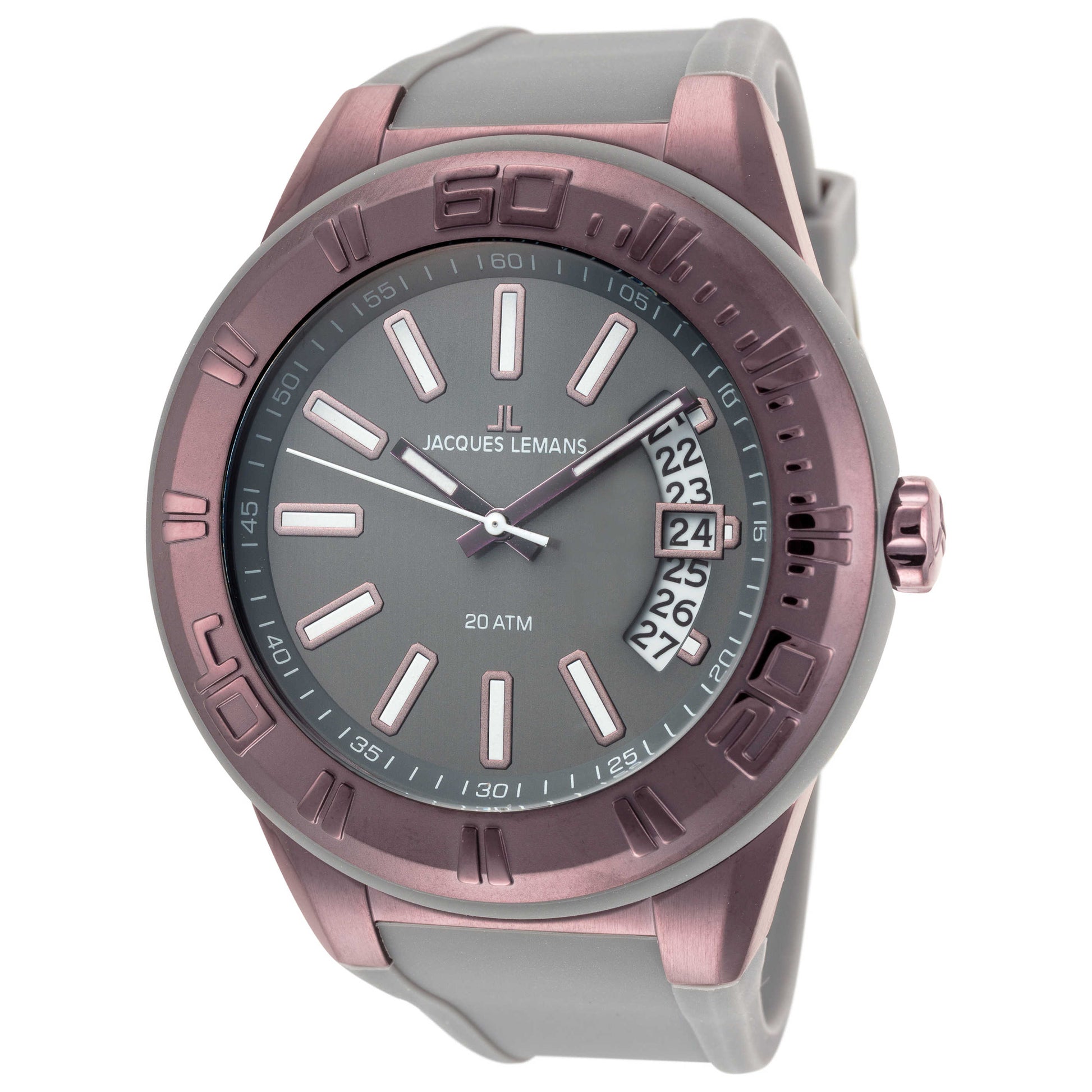 Front view of Jacques Lemans Miami Men's Quartz Watch 1-1784P