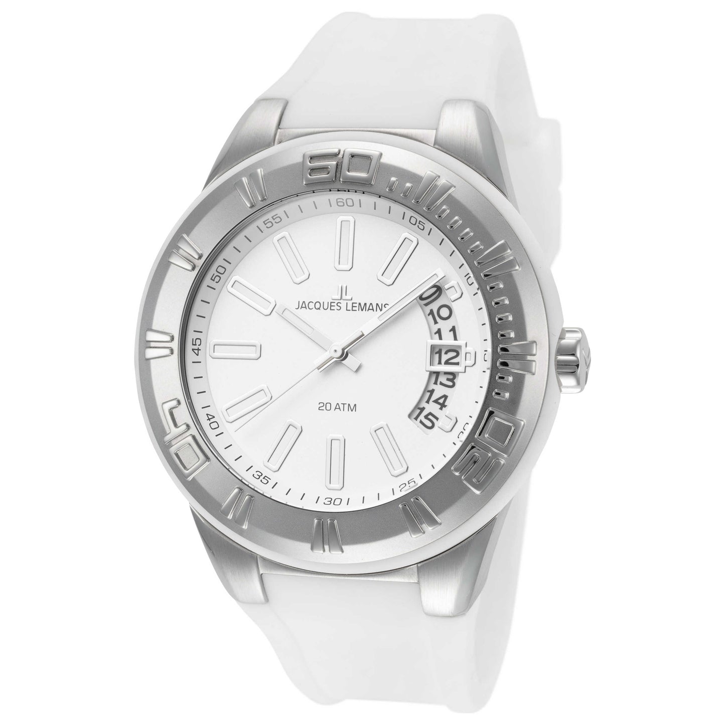 Front view of Jacques Lemans Miami Unisex Quartz Watch 1-1785B