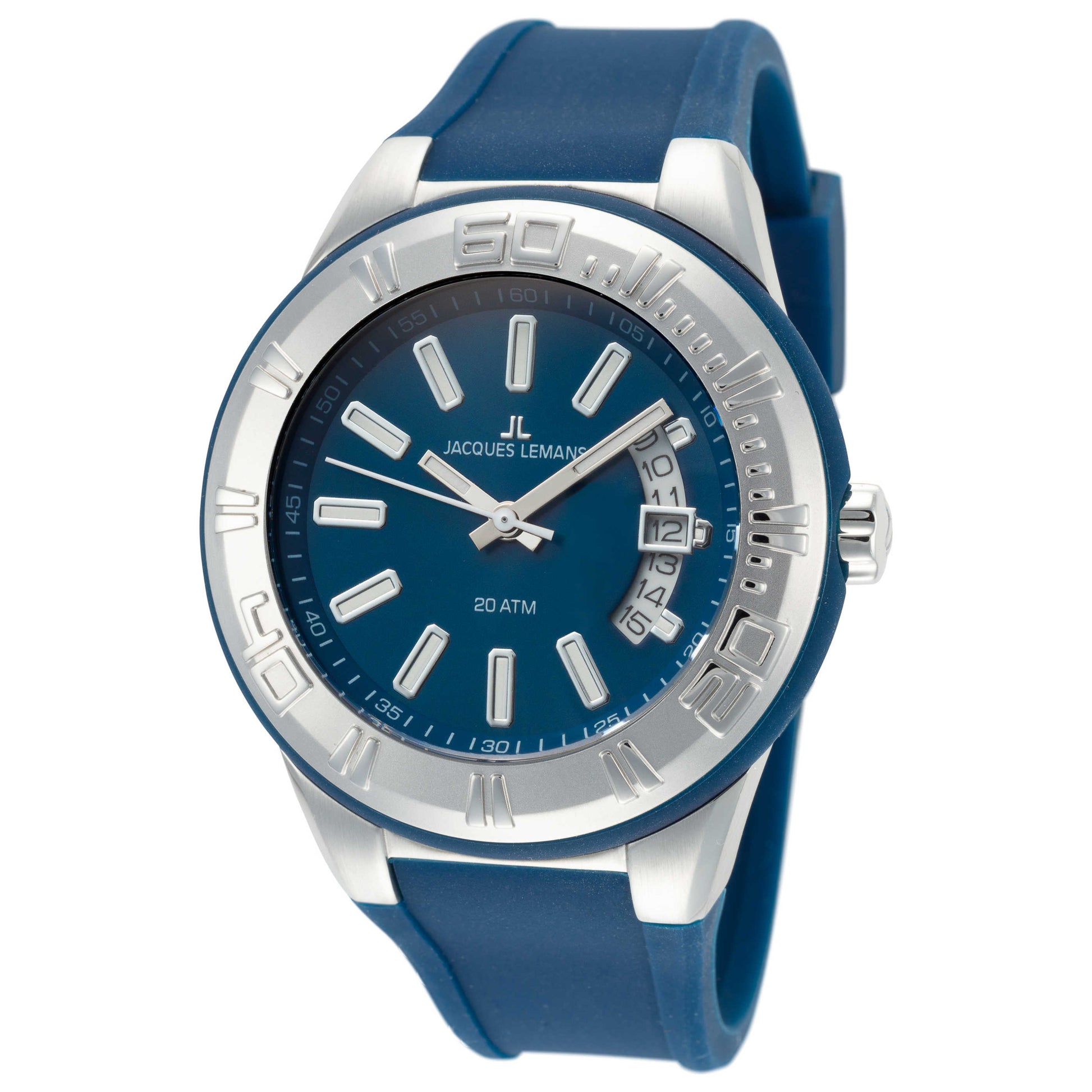 Front view of Jacques Lemans Miami Unisex Quartz Watch 1-1785C