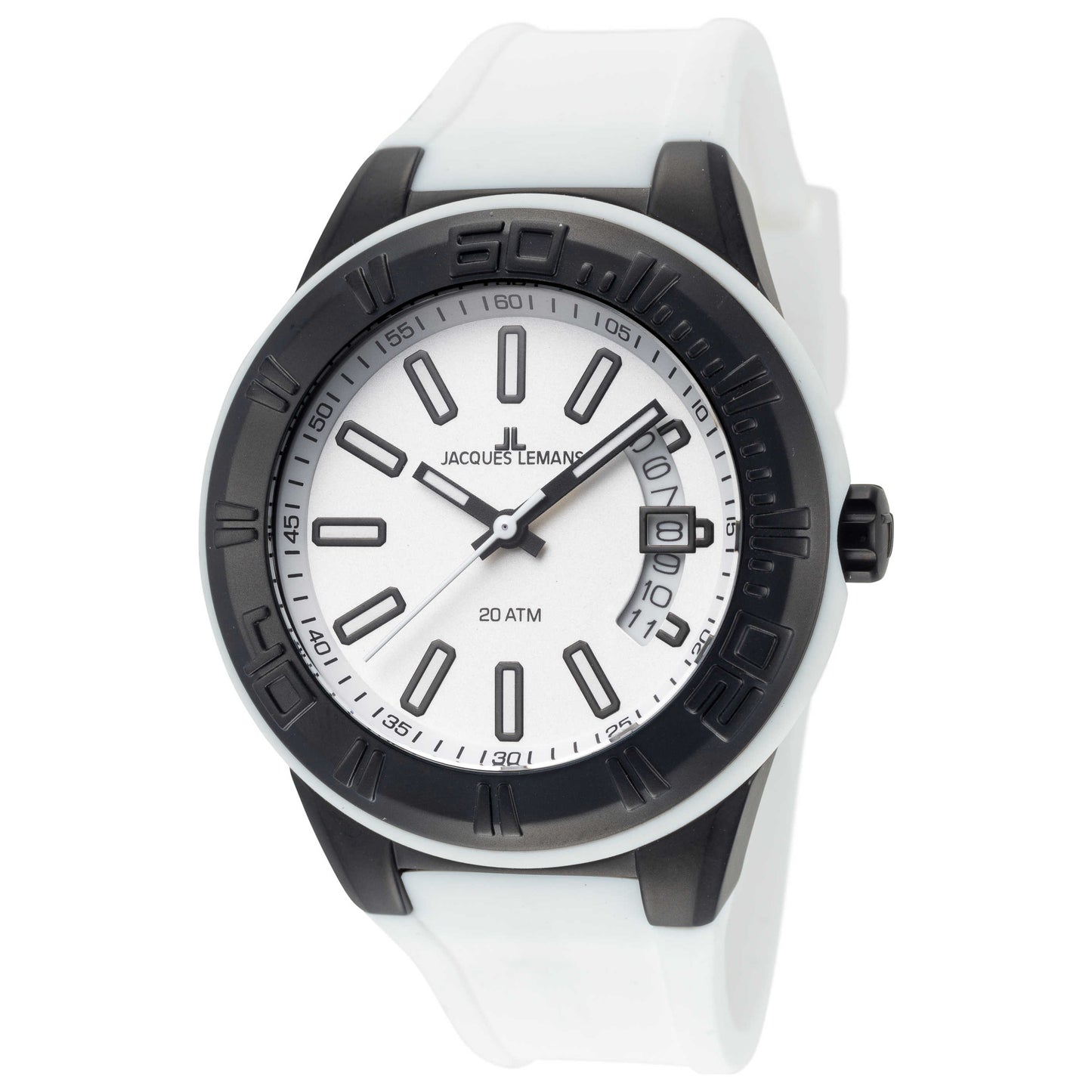 Front view of Jacques Lemans Miami Unisex Quartz Watch 1-1785J