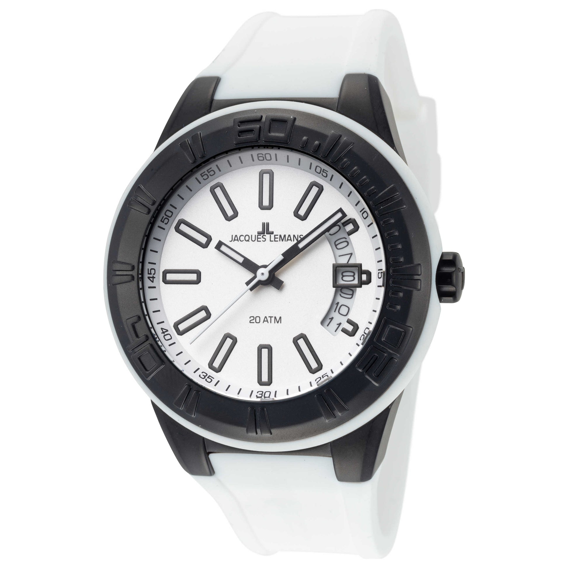 Front view of Jacques Lemans Miami Unisex Quartz Watch 1-1785J
