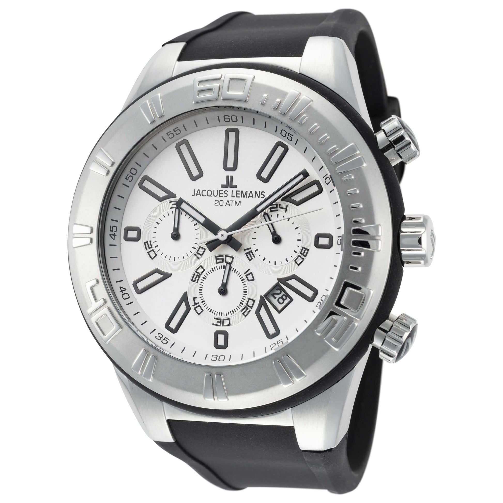Front view of Jacques Lemans Miami Men's Quartz Watch 1-1820B