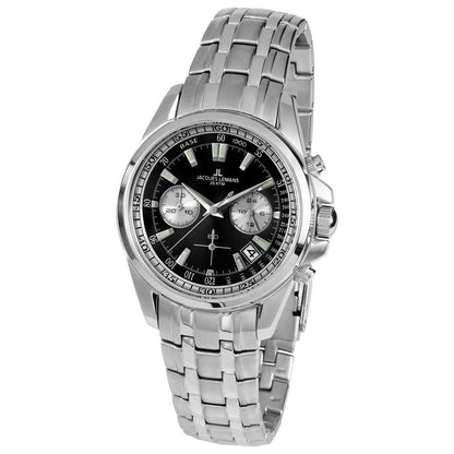 Front view of Jacques Lemans Liverpool Men's Quartz Watch 1-1830D
