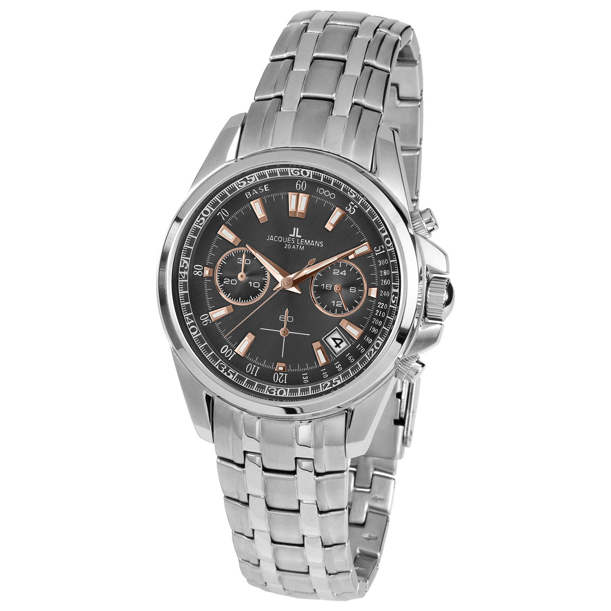 Front view of Jacques Lemans Liverpool Men's Quartz Watch 1-1830F
