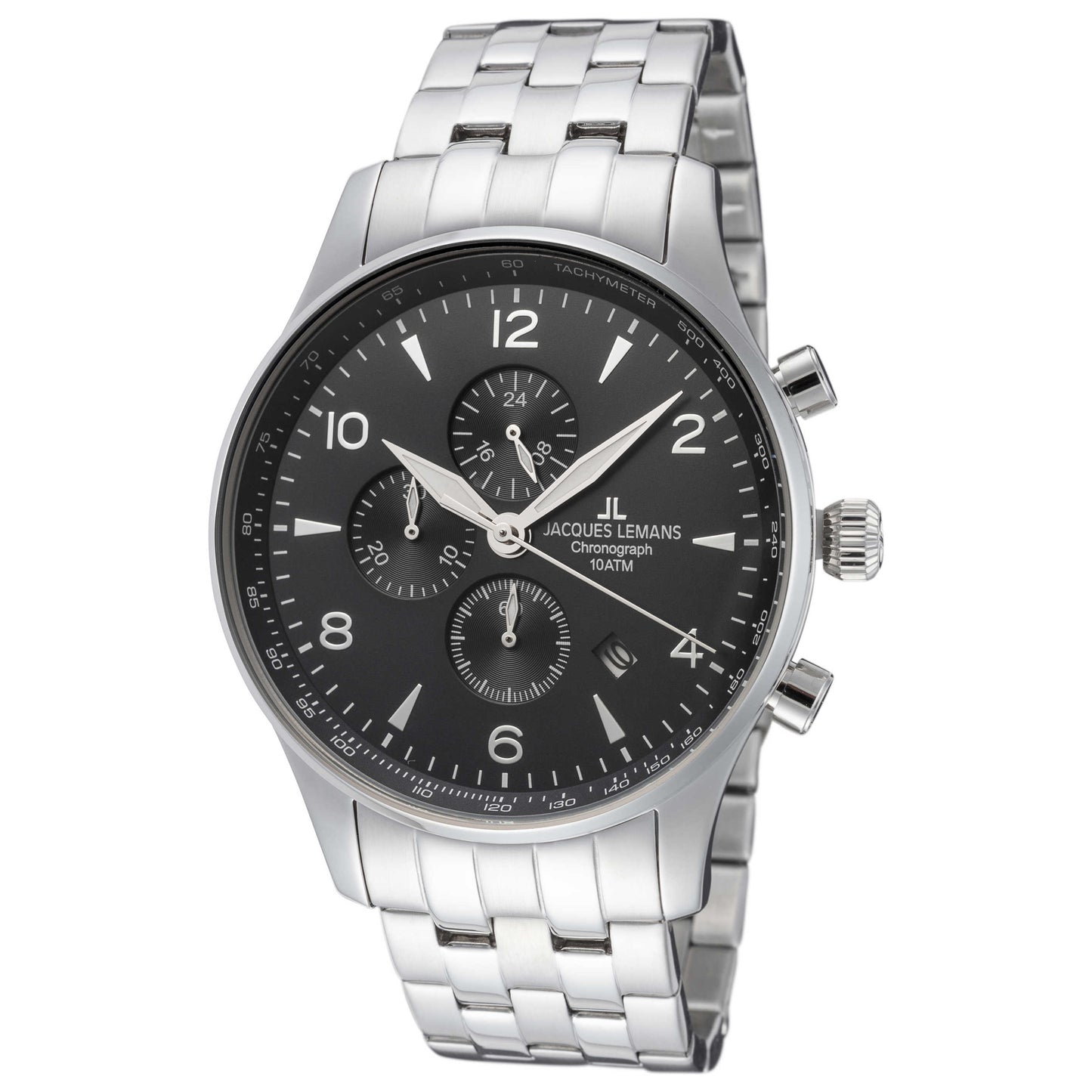 Front view of Jacques Lemans London Men's Quartz Watch 1-1844ZG