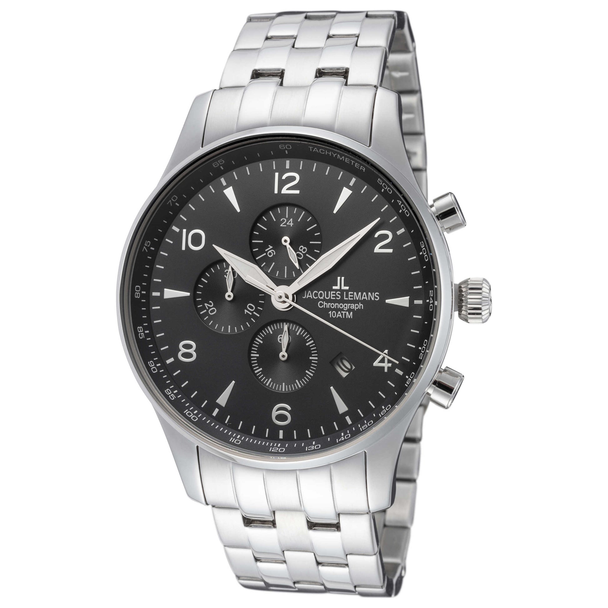 Front view of Jacques Lemans London Men's Quartz Watch 1-1844ZG