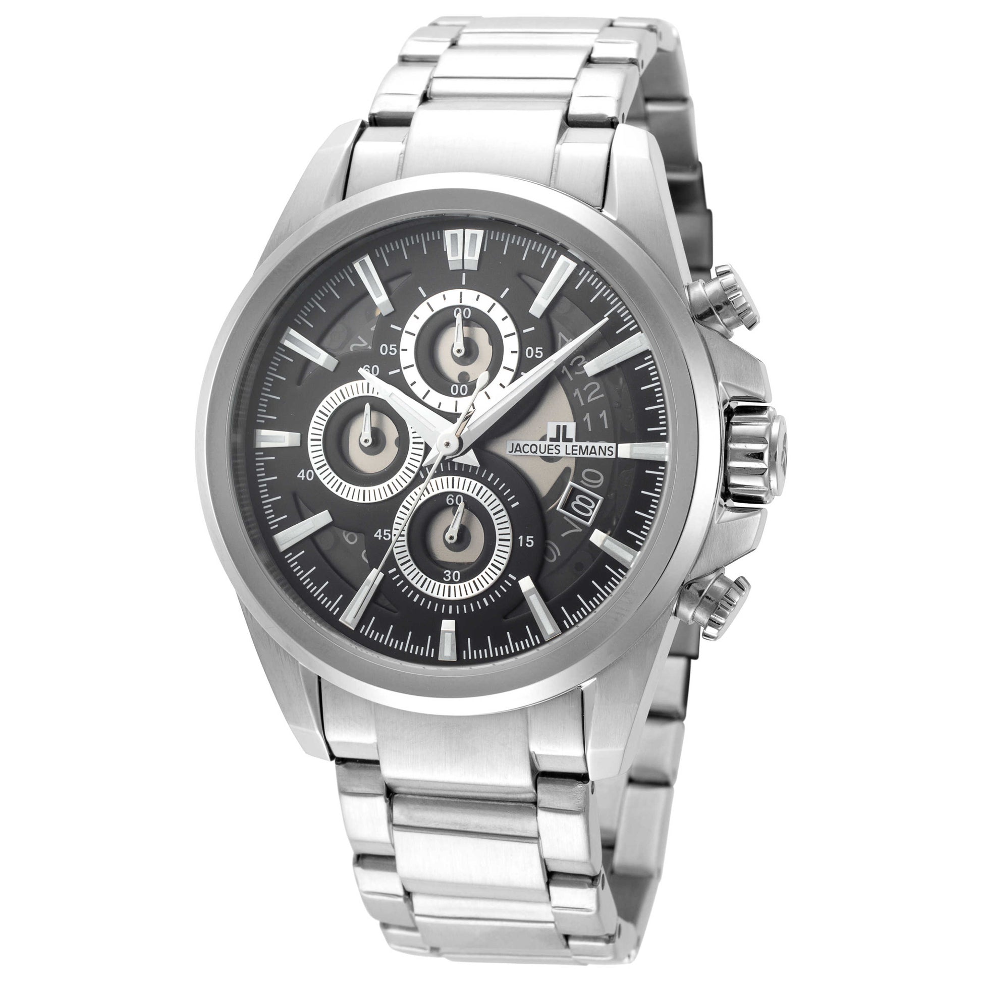 Front view of Jacques Lemans Liverpool Men's Quartz Watch 1-1847E