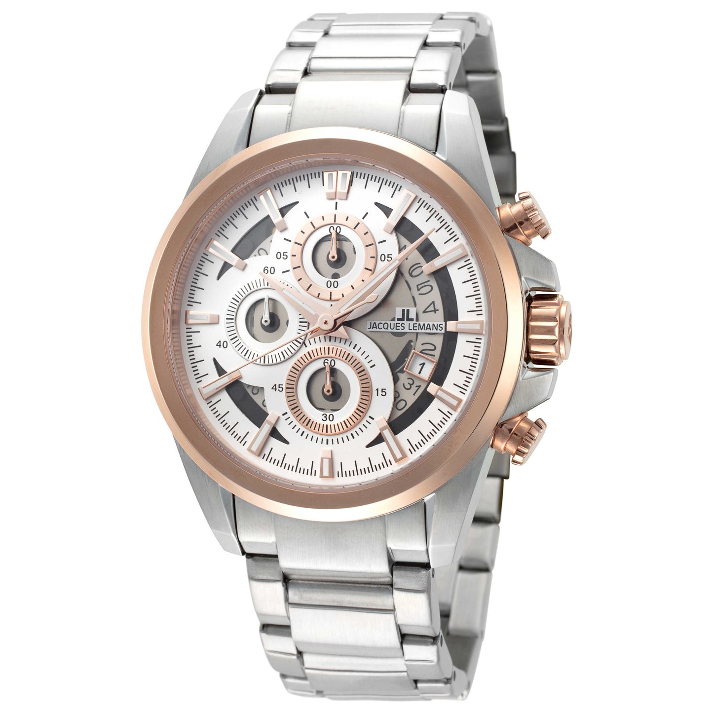 Front view of Jacques Lemans Liverpool Men's Quartz Watch 1-1847H