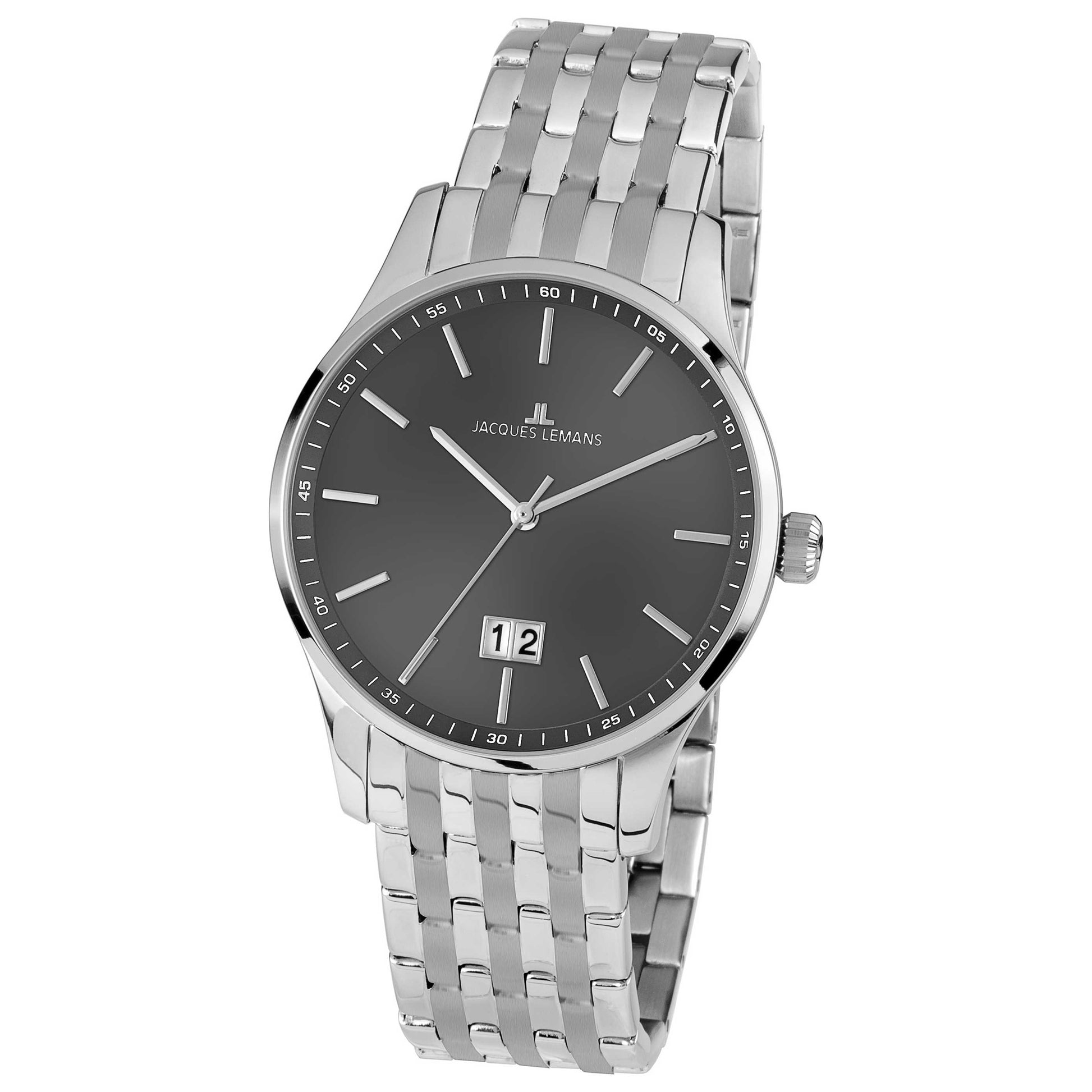 Front view of Jacques Lemans London Men's Quartz Watch 1-1862R